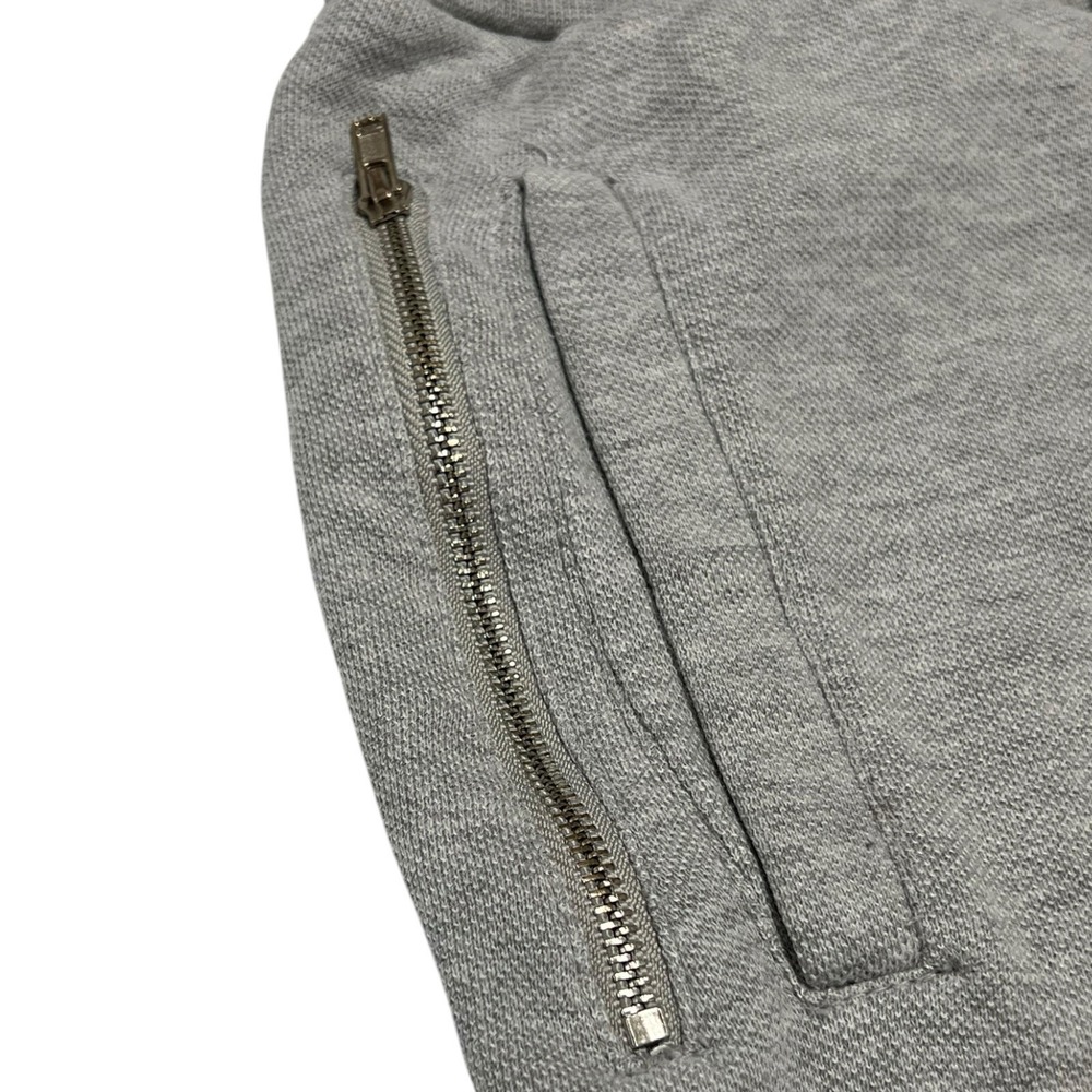 Zara Man Moto Ribbed Pull On Jogger Pants Men's Size Small Gray Stretch - Picture 4 of 5
